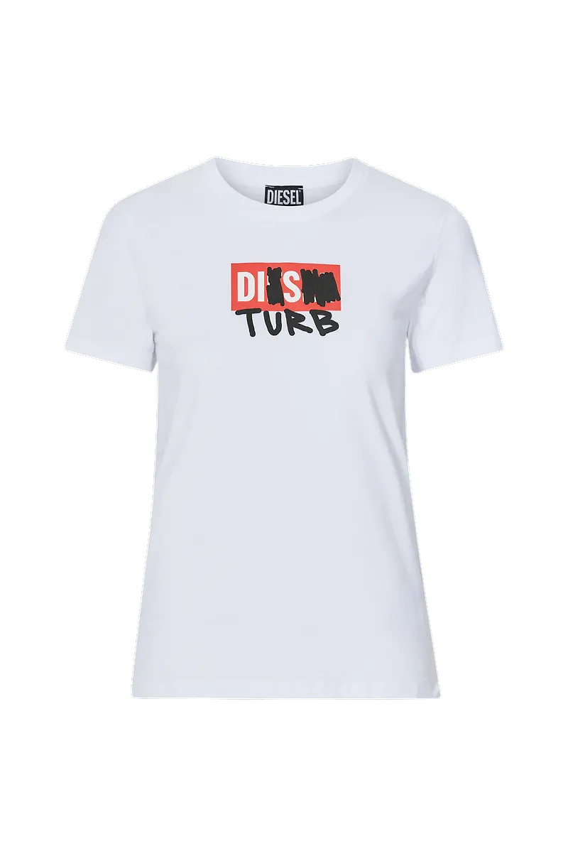 Diesel - Topp T-sily-B6 T-shirtHIRT - Vit
