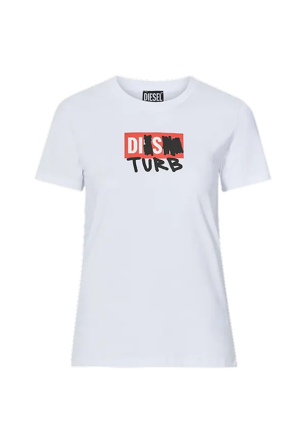Diesel - Topp T-sily-B6 T-shirtHIRT - Vit