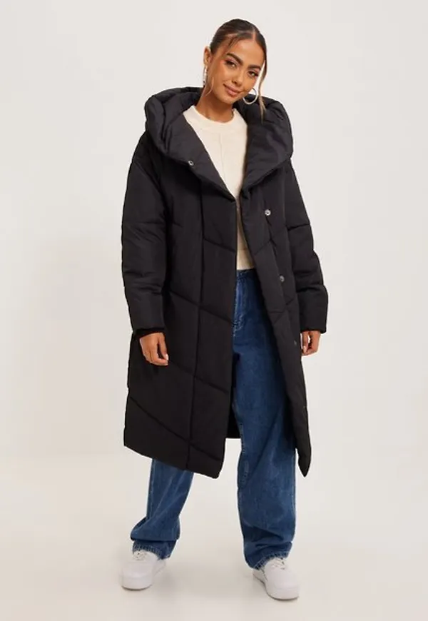 Noisy May Nmtally L/S Long Jacket Bg Noos Dunjackor Black