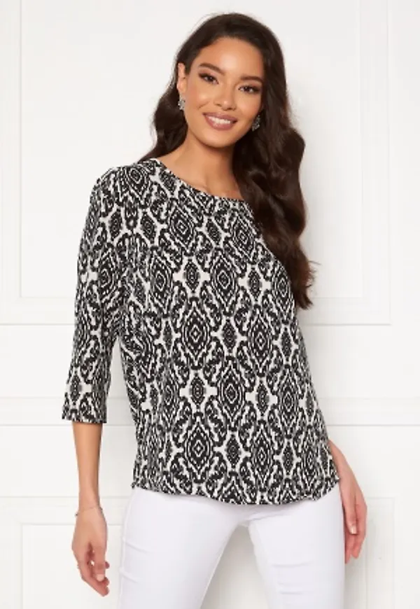 ONLY Nova Lux 3/4 Sleeve Top Cloud Dancer 38