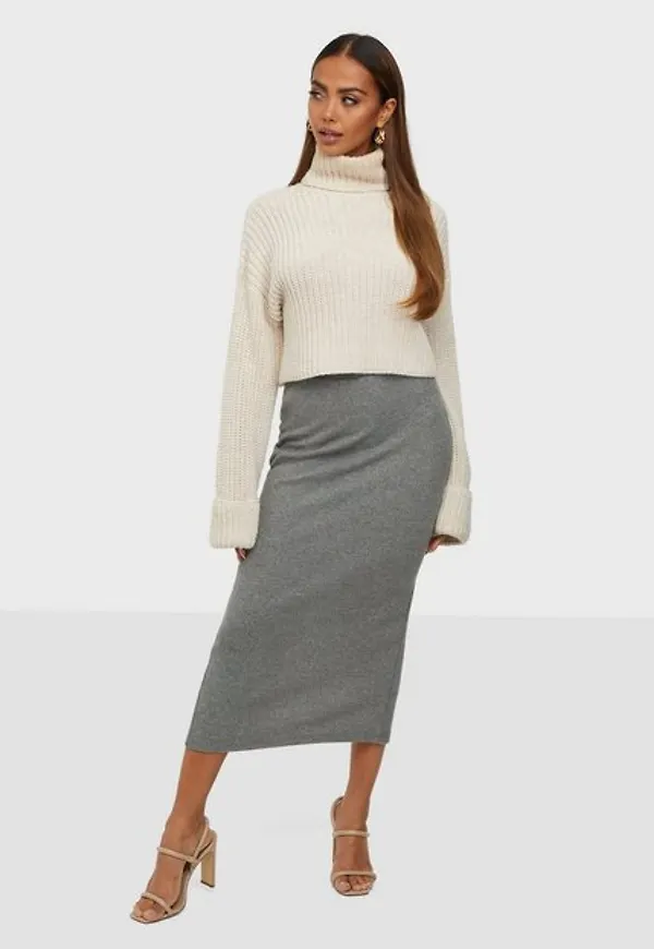 Vila Vilano Midi Slit Skirt/Ka Midikjolar