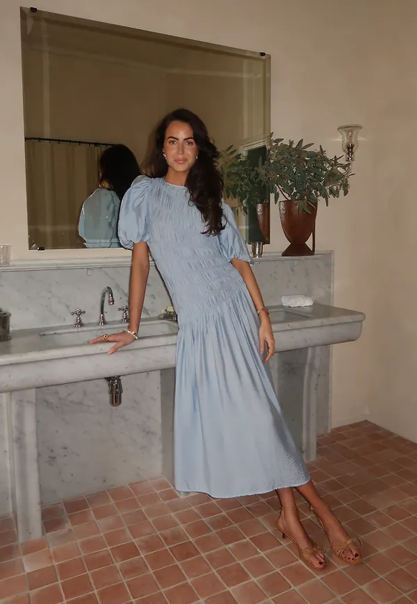 CC Puff Sleeve Smock Dress