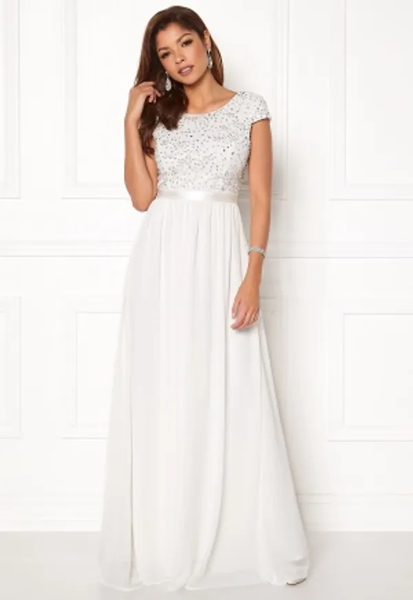 Chiara Forthi Viviere Sparkling Gown White 36