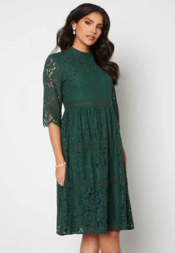 Happy Holly Madison lace dress Dark green 34