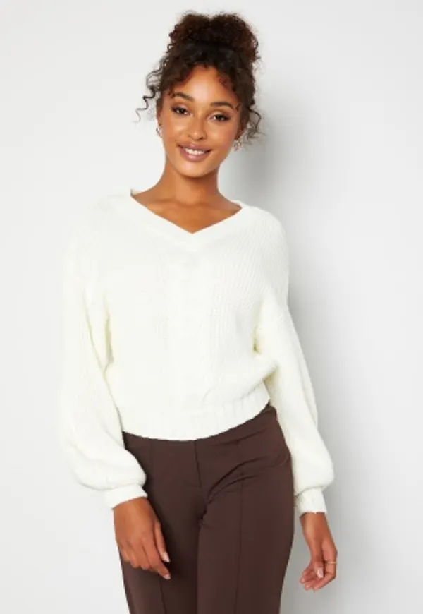 BUBBLEROOM Lisi knitted sweater Cream XL
