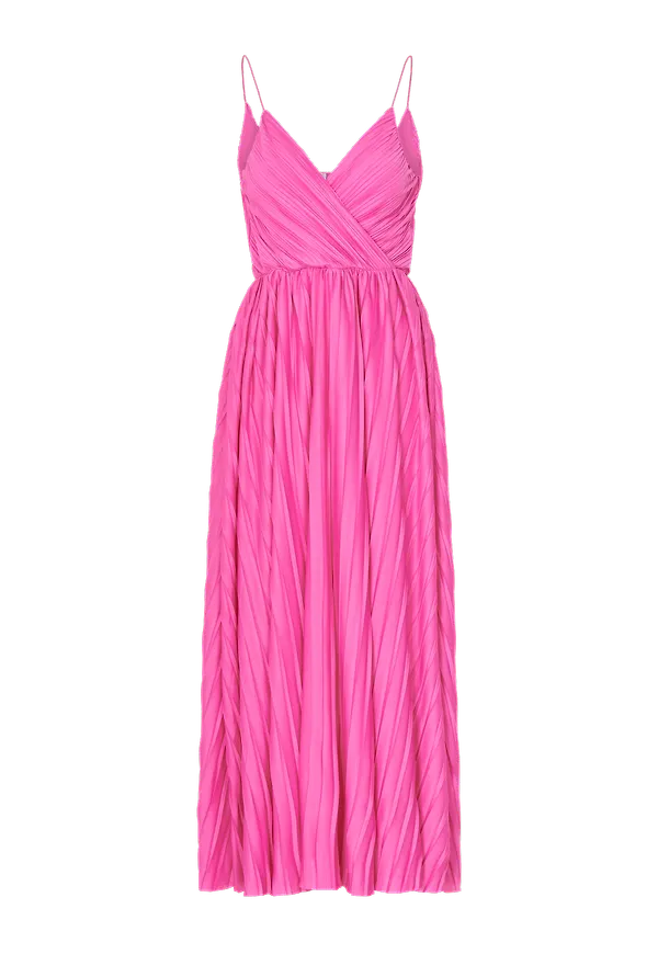 Only - Maxiklänning onlElema S/L Maxi Wrap Dress - Rosa