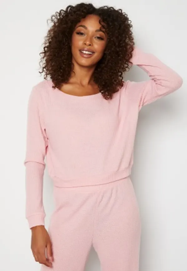 DORINA Waffle Lounge Top PK0048-Pink XS