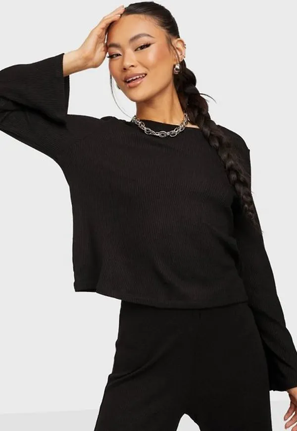 Jacqueline de Yong Jdyeskild L/S Wide Sleeve Top Jrs Tröjor Black