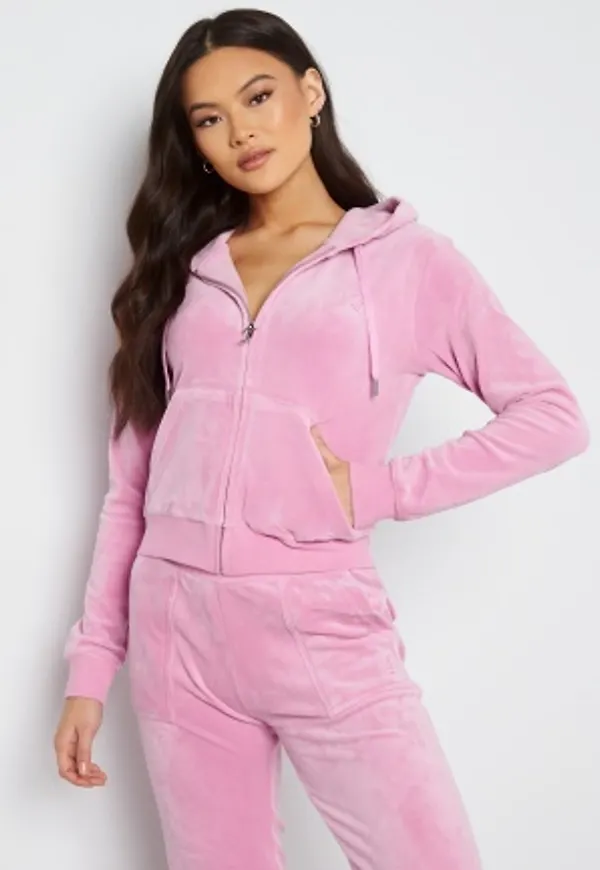 Juicy Couture Robertson Classic Velour Hoodie Orchid S