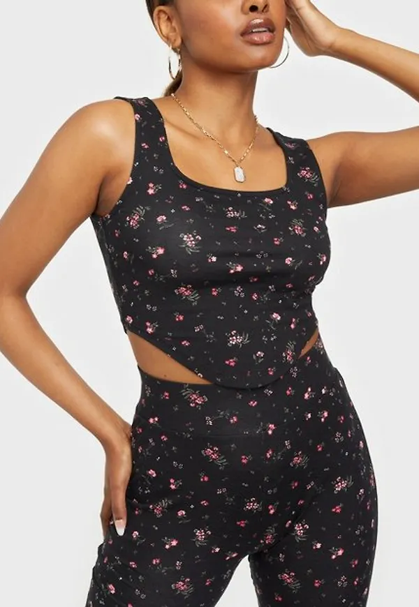 Only Onlthea Live Love Life Scarf Top Jr Crop tops