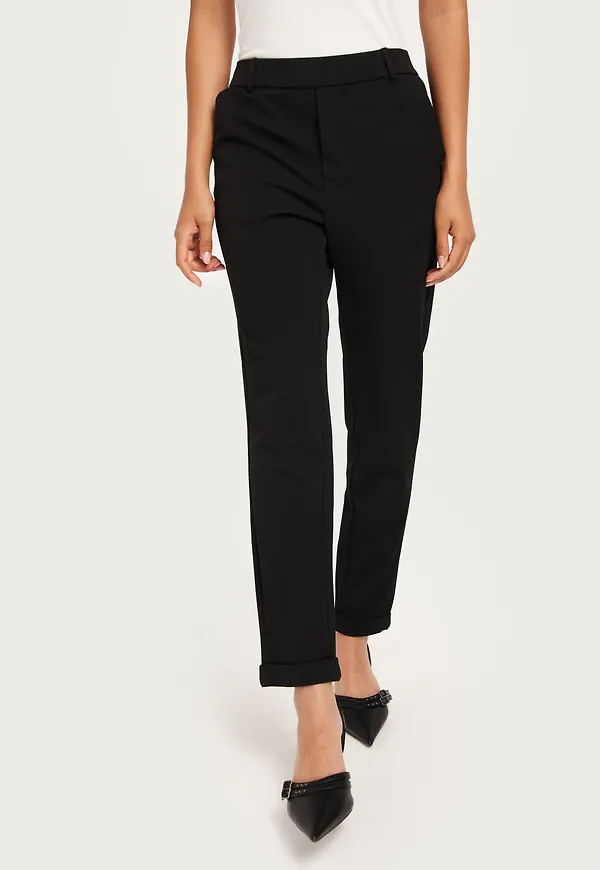 Vero Moda - Byxor - Svart - Vmmaya Mr Loose Solid Pant Noos - Byxor & Shorts - Pants