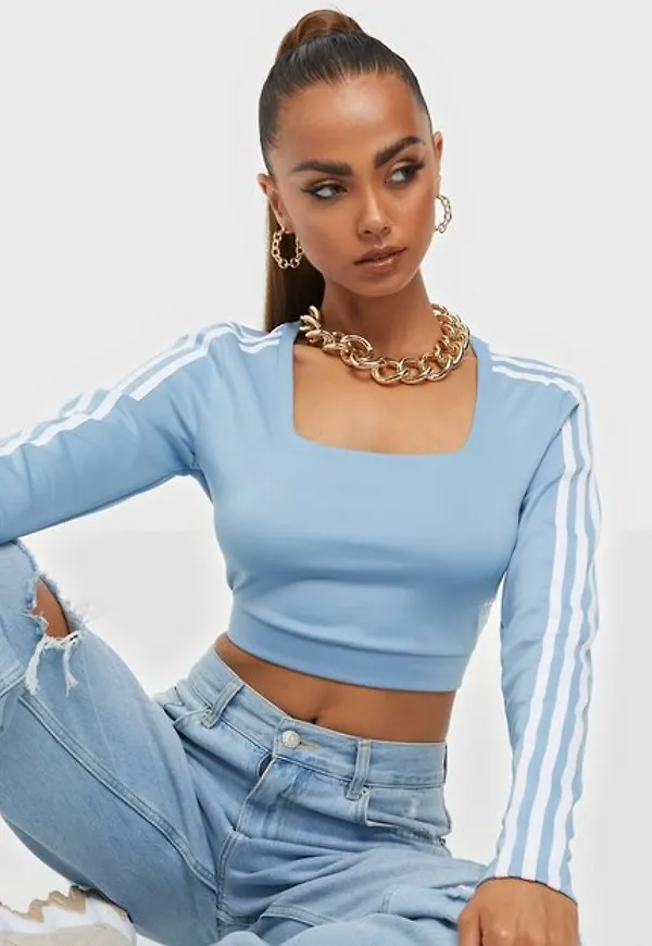 Adidas Originals Long Sleeve Långärmade toppar Blue