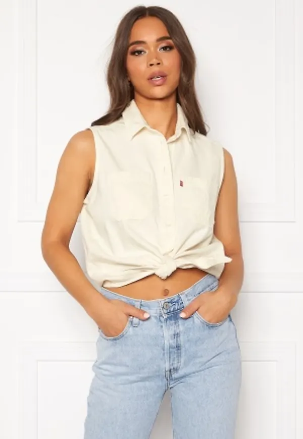 LEVI'S Alina Tie Shirt 0000 Icy Ecru M