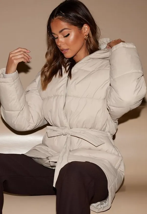 NLY Trend Precious Puffer Jacket Dunjackor Beige