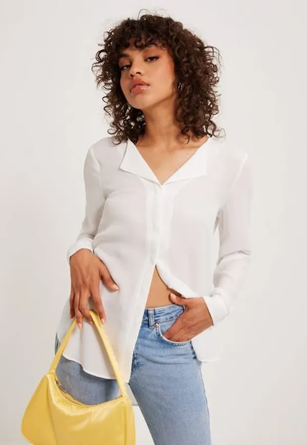 Vila Vilucy L/S Shirt - Noos Vardagsblusar Vit