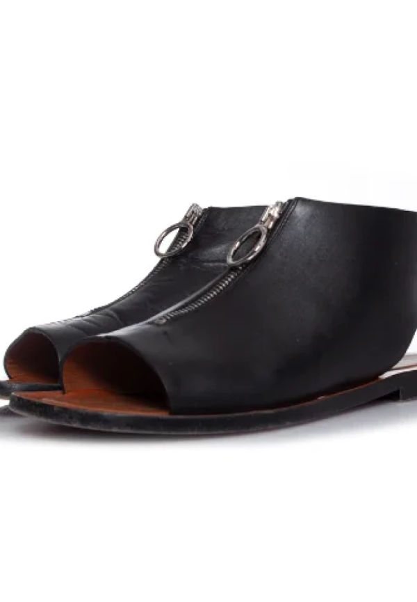 Celine Vintage Pre-owned Läder sandaler Svart, Dam