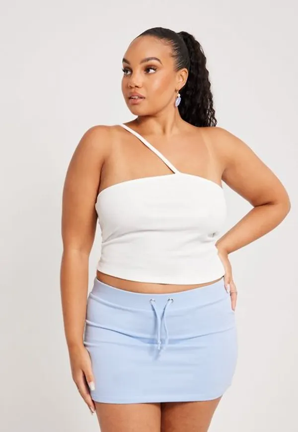 NLY Trend Low Waist Mini Skirt Minikjolar Ljus Blå