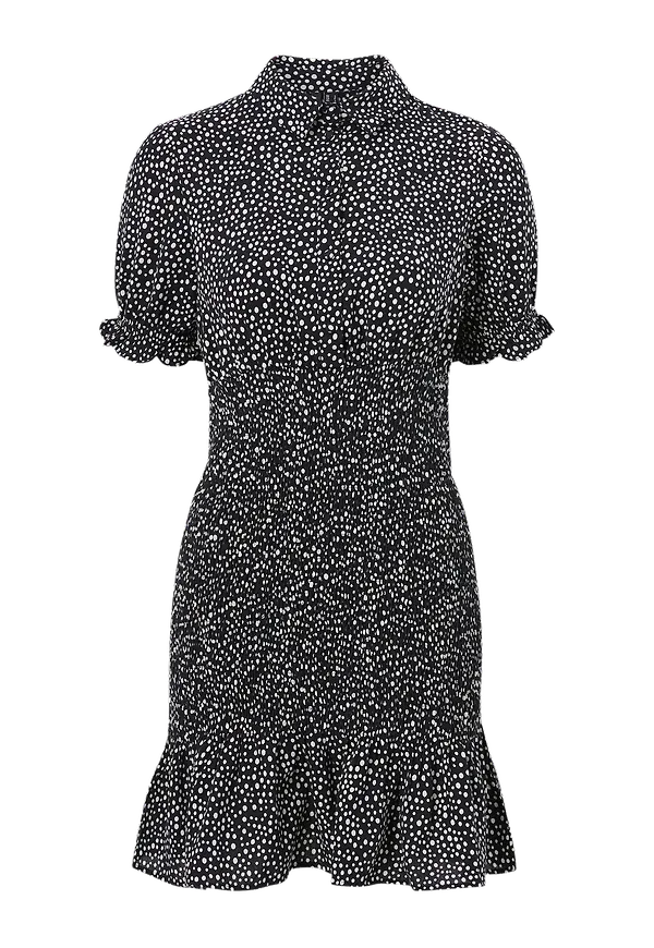 Vero Moda - Klänning vmDichte S/S Short Smock Dress Exp - Svart