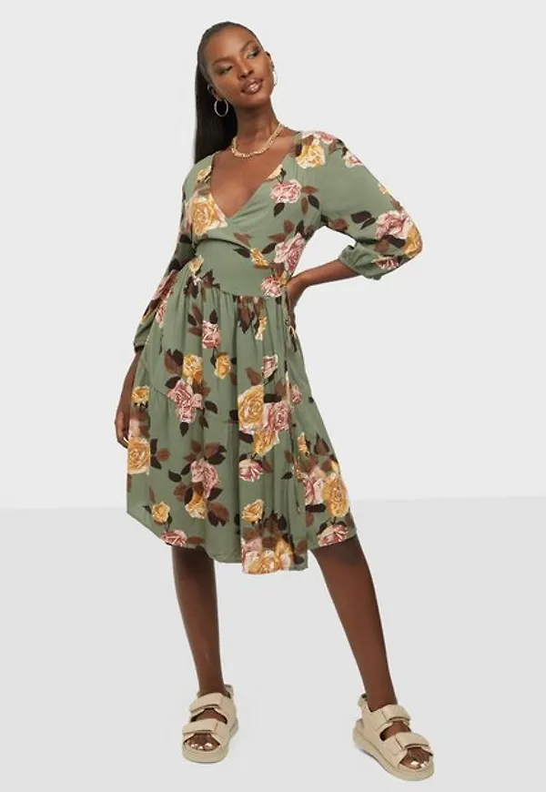 Object Collectors Item Objrose 3/4 Wrap Dress 116 .C Omlottklänningar