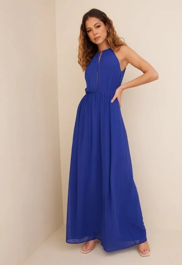 NLY Eve True Beauty Dress Maxiklänningar Kobalt