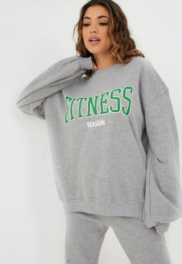 Public Desire Fitness Logo Sweatshirt Sweatshirts