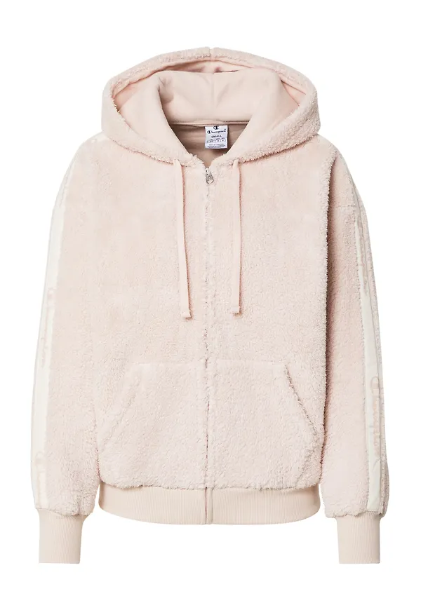 Champion Authentic Athletic Apparel Fleecejacka pastellrosa / vit
