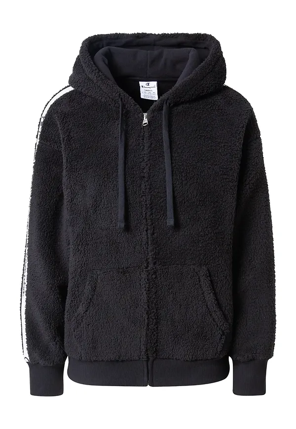 Champion Authentic Athletic Apparel Fleecejacka svart / vit