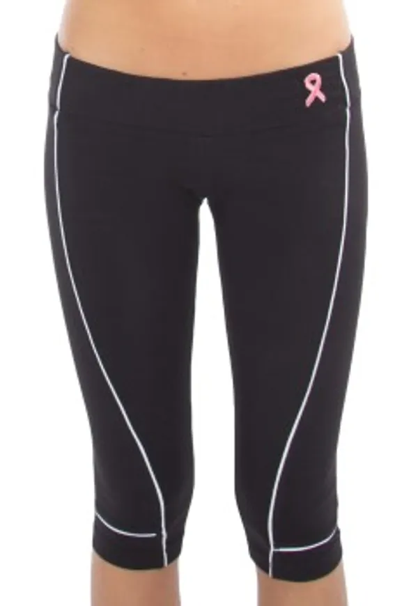 Champion Capri Pants Svart bomull Small Dam