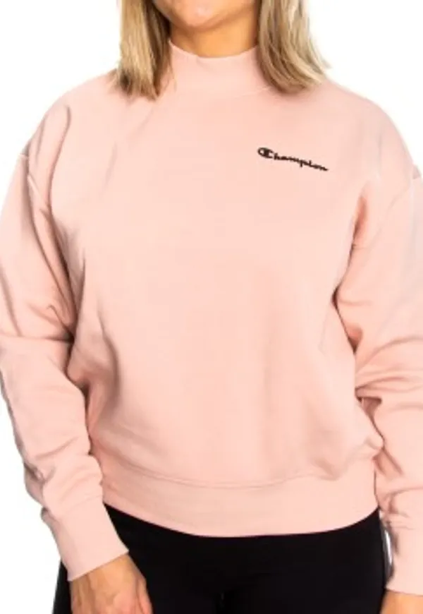 Champion Classics Women High Neck Sweatshirt Gammelrosa Small Dam