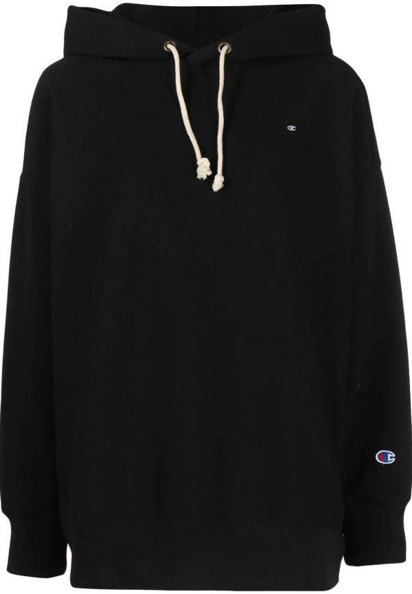 Champion hoodie med broderad logotyp - Svart