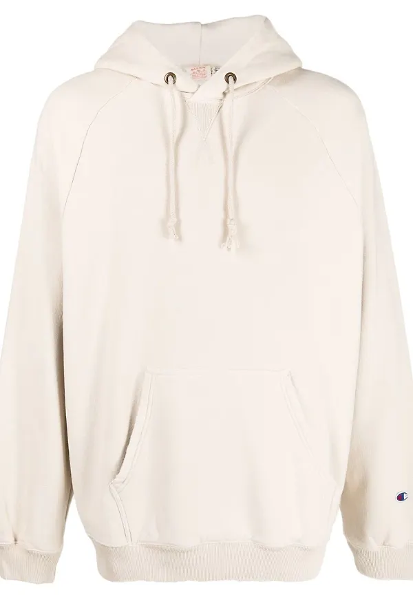 Champion hoodie med dragsko - Neutral