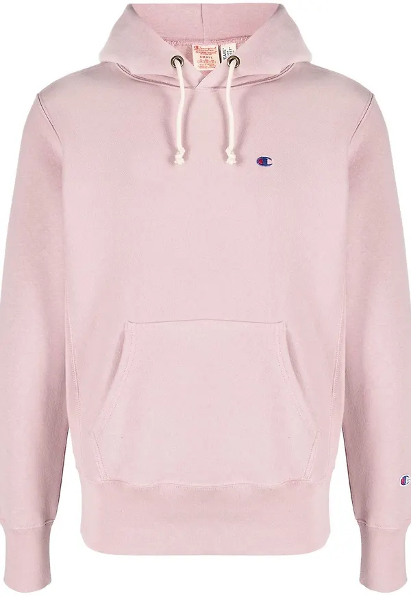 Champion hoodie med dragsko - Rosa