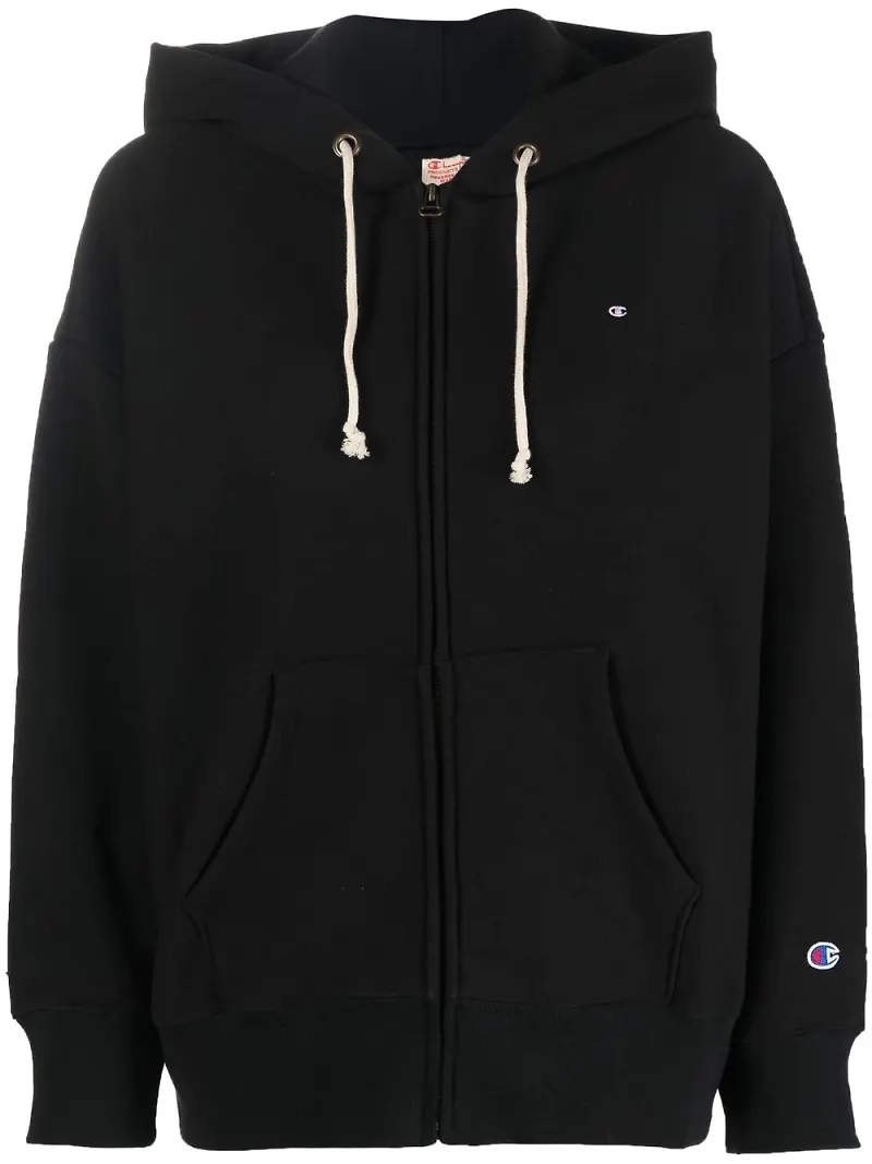 Champion hoodie med logotyp - Svart