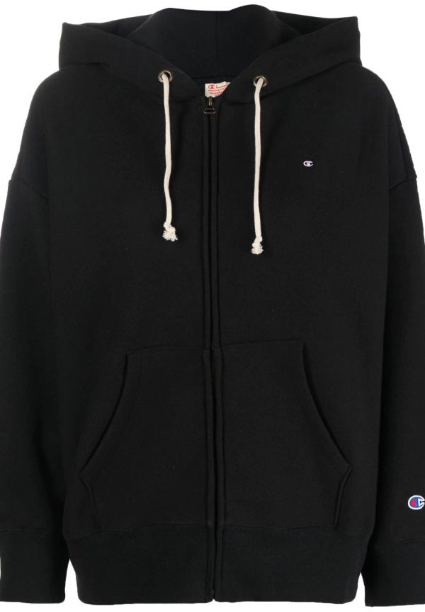 Champion hoodie med logotyp - Svart