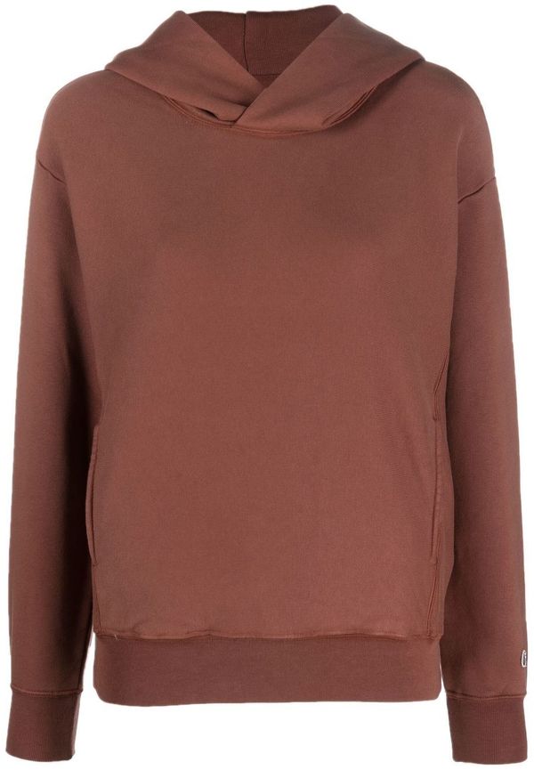 Champion hoodie med logotypmärke - Brun