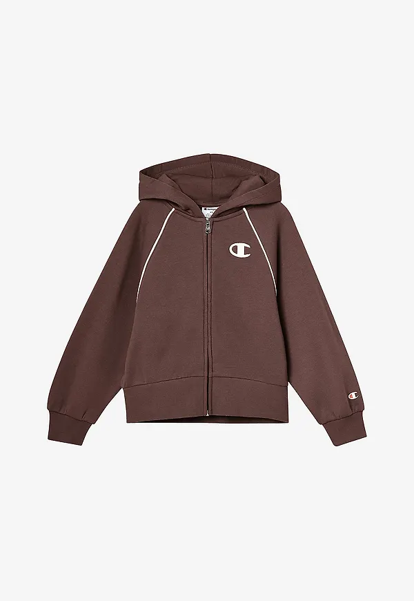 Champion - Huvtröja Full Zip Sweatshirt - Brun