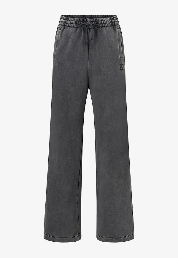 Champion - Sweatbyxor Icons Wash Wide Leg Pants - Grå