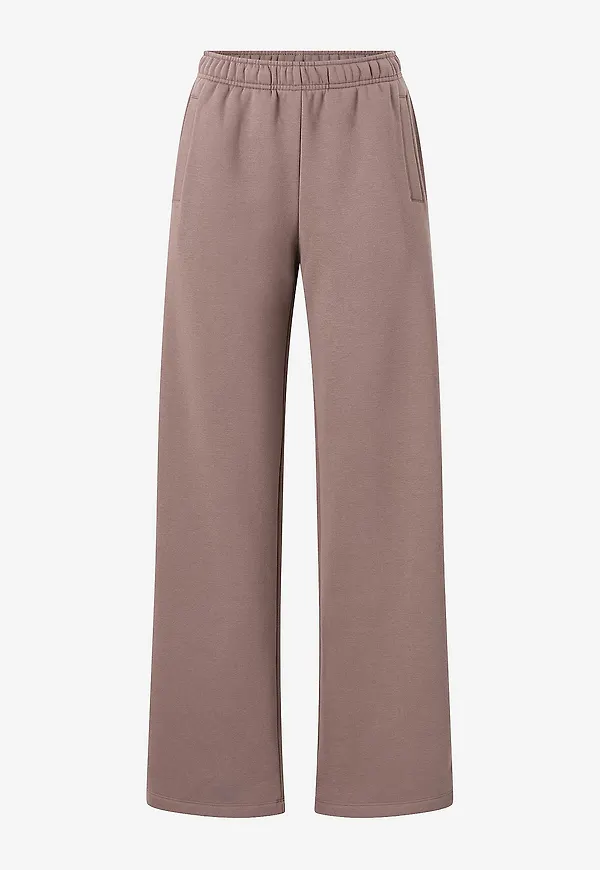 Champion - Sweatpants Wide Leg Pants - Brun