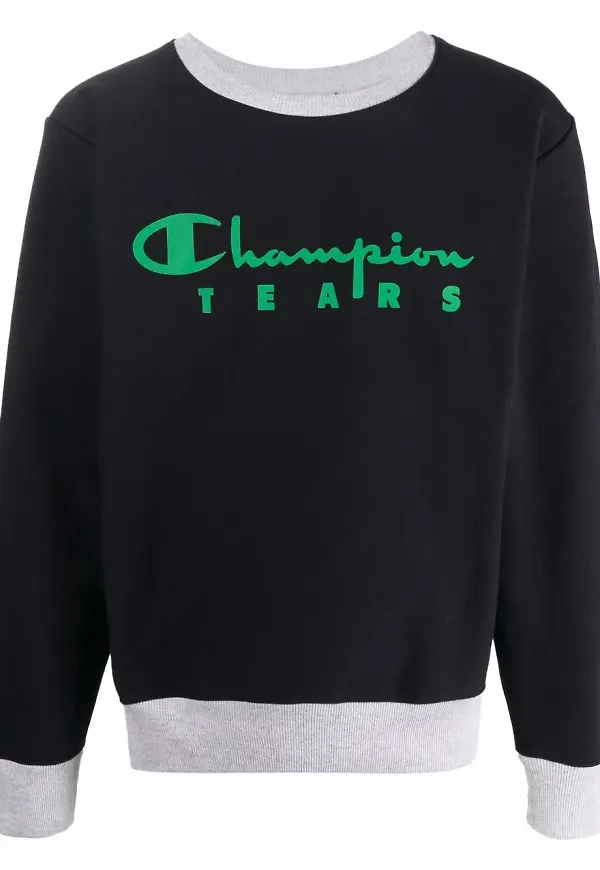 Champion sweatshirt med logotyp - Blå