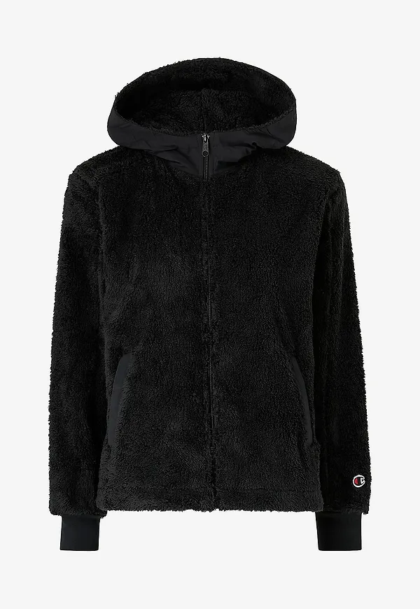Champion - Teddyjacka Full Zip - Svart