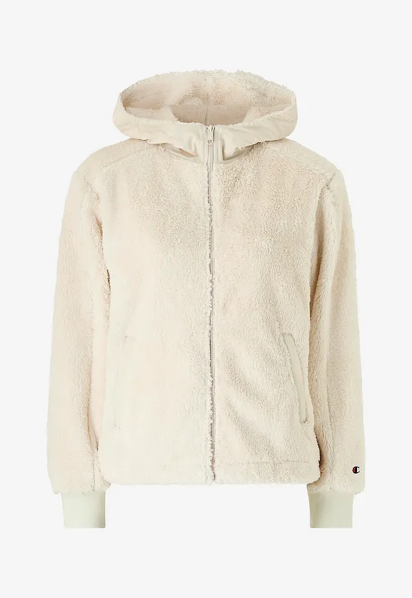 Champion - Teddyjacka Full Zip - Vit
