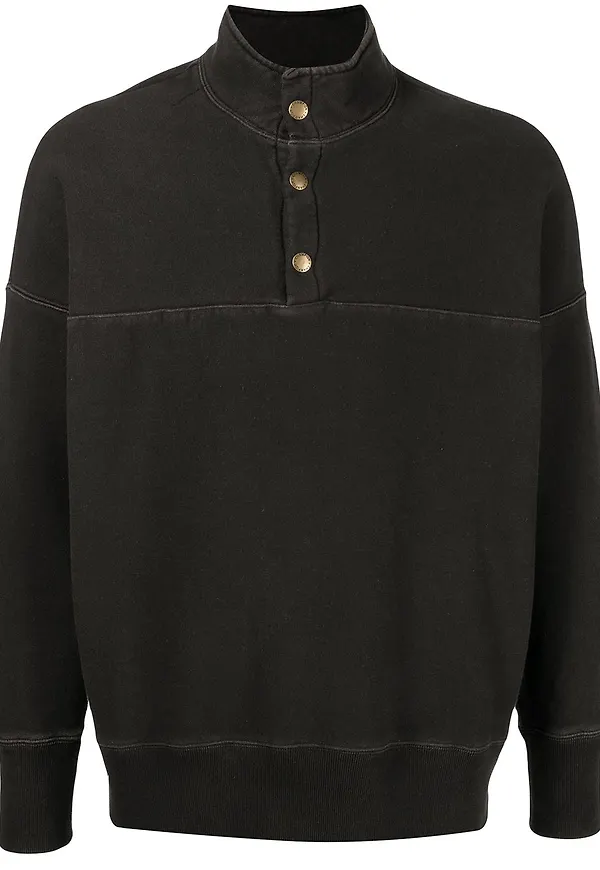 Champion vävd långärmad sweatshirt - Svart