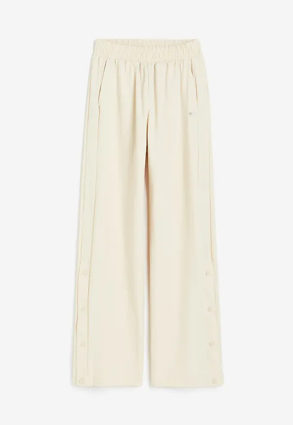 Champion Wide Leg Pants Parchment, Byxor i storlek M