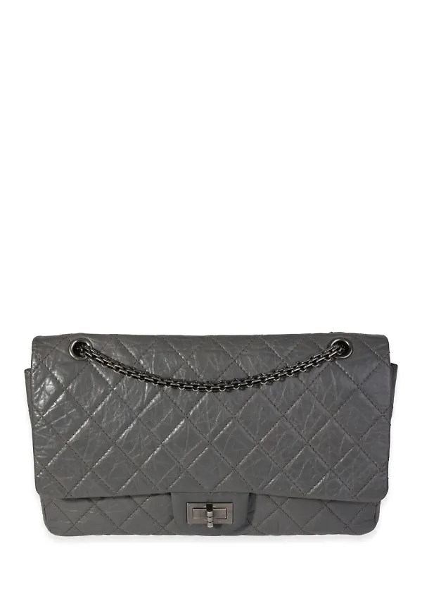 CHANEL Pre-Owned 2.55 Flap axelväska - Grå