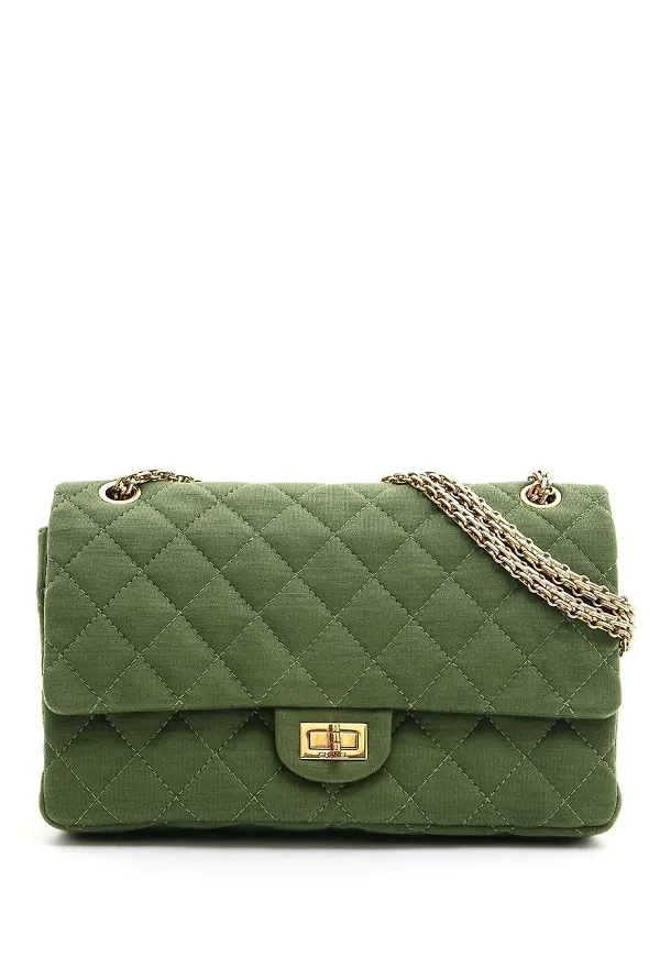 CHANEL Pre-Owned 2.55 Flap axelväska - Grön