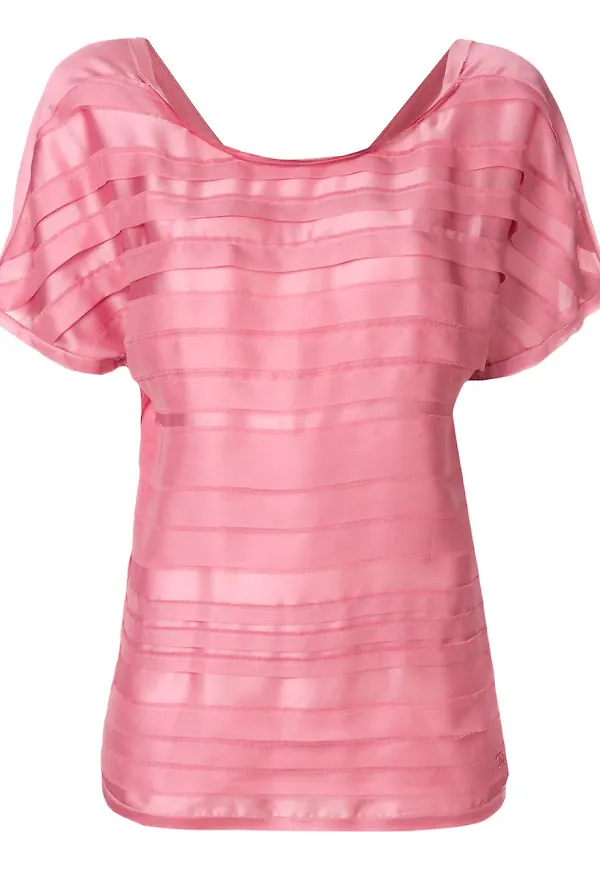 CHANEL Pre-Owned 3D randig t-shirt - Rosa