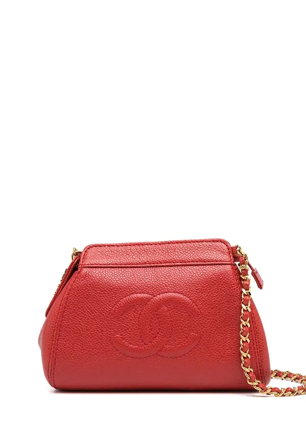 CHANEL Pre-Owned axelremsväska från 1998 - Röd