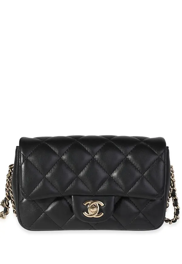 CHANEL Pre-Owned axelremsväska med konstpärla - Svart