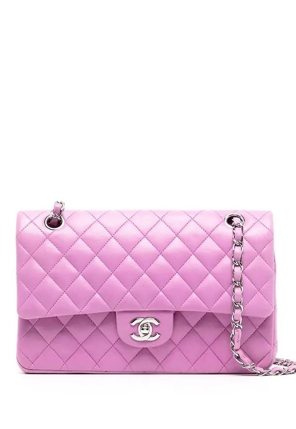 CHANEL Pre-Owned axelremsväska med viklock - Lila