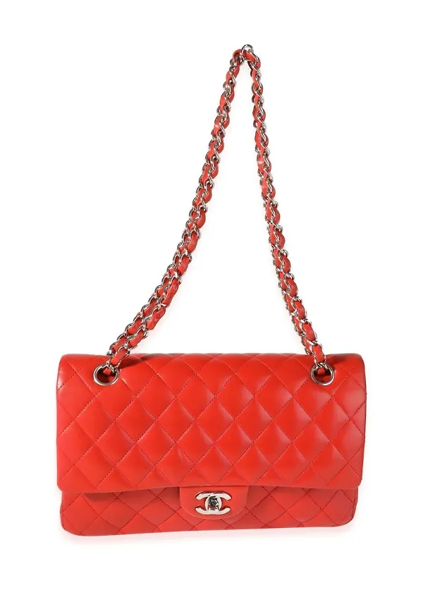 CHANEL Pre-Owned axelremsväska med viklock - Röd